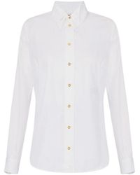 Elisabetta Franchi - Double Collar And Embroidery Shirt - Lyst