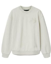 AllSaints - Insignia Crew Neck Cotton Sweatshirt - Lyst