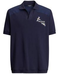 Balmain - Embroidered Insect Polo - Lyst