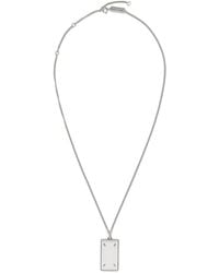 Maison Margiela - Four Stitch Embellished Necklace - Lyst