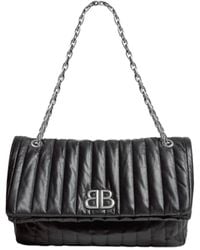 Balenciaga - Monaco Medium Quilted Chain Shoulder Bag - Lyst