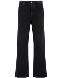 Off-White c/o Virgil Abloh - Logo Patch Flared Jeans - Lyst