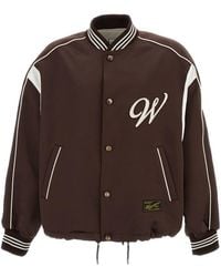 WOOYOUNGMI - Logo Embroidered Bomber Jacket - Lyst