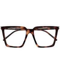 Saint Laurent - Eyewear Square Frame Glasses - Lyst