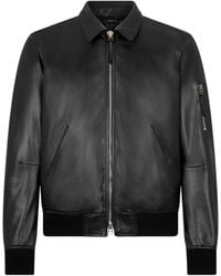 Tom Ford - Leather Bomber Jacket - Lyst