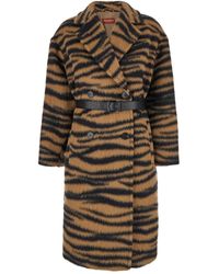 Max Mara - Double-Breasted Belted Coat - Lyst