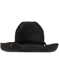 Emporio Armani - Woven Wide Brim Hat - Lyst