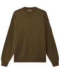 Stone Island - Logo-Patch Crew-Neck Sweater - Lyst