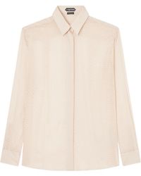 Tom Ford - Oversized Silk-Chiffon Shirt - Lyst