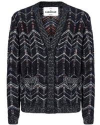 Missoni - Chevron Ribbed-Trim Cardigan - Lyst
