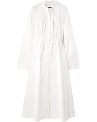 Jil Sander - Long-Sleeved Button Dress - Lyst