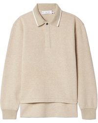 Proenza Schouler - Genevieve Long-Sleeved Polo Shirt - Lyst