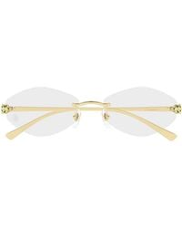 Cartier - Cat Eye Frame Glasses - Lyst