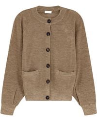 Brunello Cucinelli - Crewneck Long-Sleeved Cardigan - Lyst