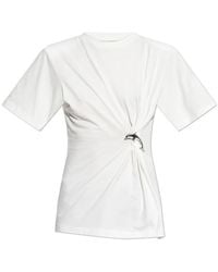 Blumarine - T-Shirt With An Applique - Lyst