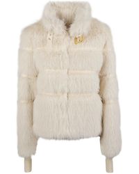 Patrizia Pepe - Faux Fur Puffer Down Jacket - Lyst