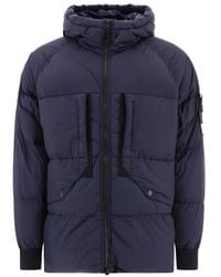 Stone Island - Zip-Up Puffer Jacket - Lyst