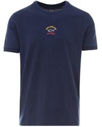 Paul & Shark - Logo Printed Crewneck T-Shirt - Lyst