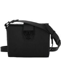 Ferragamo - Gancini Embossed Shoulder Bag - Lyst
