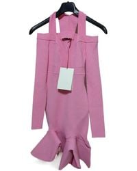 McQueen - Ruffle Detailed Flared Mini Dress - Lyst