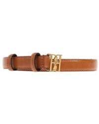 By Malene Birger - Logo-Buckle Leather Belt - Lyst