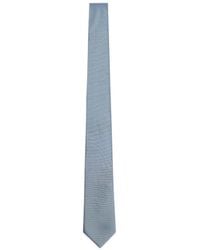 Emporio Armani - Striped Silk Tie - Lyst