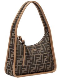 Fendi Cookie Mini Hobo Bag in Black | Lyst
