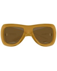 Saint Laurent - Howl Rectangle-Frame Sunglasses - Lyst