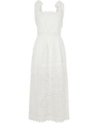 Zimmermann - Aster Lace Trim Slip Dress - Lyst