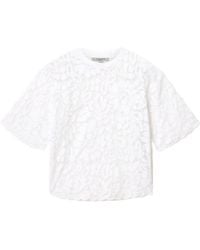 AllSaints - Amelie Oversized Short Sleeve Lace T-Shirt - Lyst