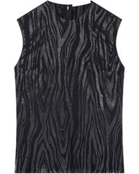 Stella McCartney - Woodgrain Print Lurex Tank Top - Lyst