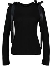 Simone Rocha - Bow Ribbon Tail Long Sleeve T-Shirt - Lyst