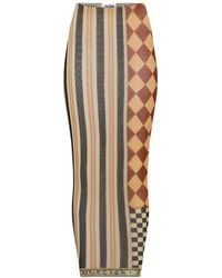 Jean Paul Gaultier - Patchwork Printed Maxi Skirt - Lyst