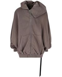 Rick Owens - Oversized Zip Hoodie - Lyst