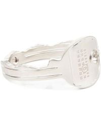 MM6 by Maison Margiela - Logo Engraved Bracelet - Lyst