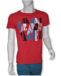 Armani Jeans - Logo Details T-Shirt - Lyst