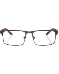 Emporio Armani - Rectangular Frame Glasses - Lyst