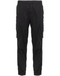 Stone Island - Compass Patch Elasticated Waist Cargo Trousers - Lyst