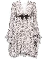Giambattista Valli - Leopard-Print Silk Minidress - Lyst