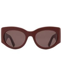 Gucci - Eyewear Oval Frame Sunglasses - Lyst