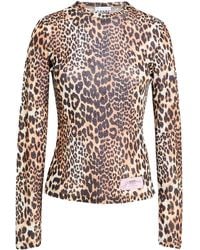 Ganni - T-Shirt Recycled Polyester - Lyst