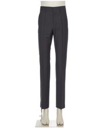 Valentino - Tailored Wool-Blend Tapered Trousers - Lyst