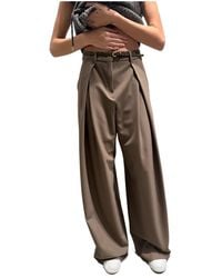 Max Mara - Studio Mstaere High-Waist Pleated Wide-Leg Pants - Lyst