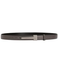 Dolce & Gabbana - Logo Detailed Buckled Belt - Lyst