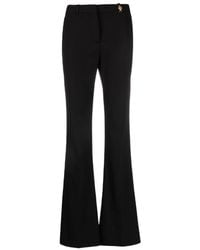 Versace - Medusa Plaque Mid-Rise Flared Trousers - Lyst