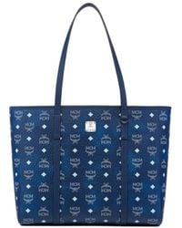 MCM - Toni Visetos Monogram Canvas Top-Zip Tote Bag - Lyst