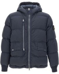 Stone Island - Logo Patch Zipped Jacket - Lyst