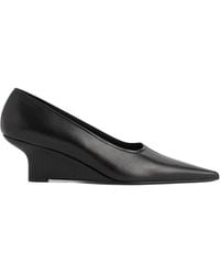 TOTEME - 55Mm Pointed-Toe Leather Pumps - Lyst