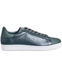 EA7 - Logo-Lacing Casual Sneakers - Lyst