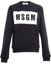 MSGM - Logo Hoodie - Lyst